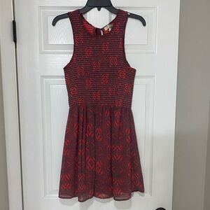 Belk Pink and Purple Geometric Mini Dress